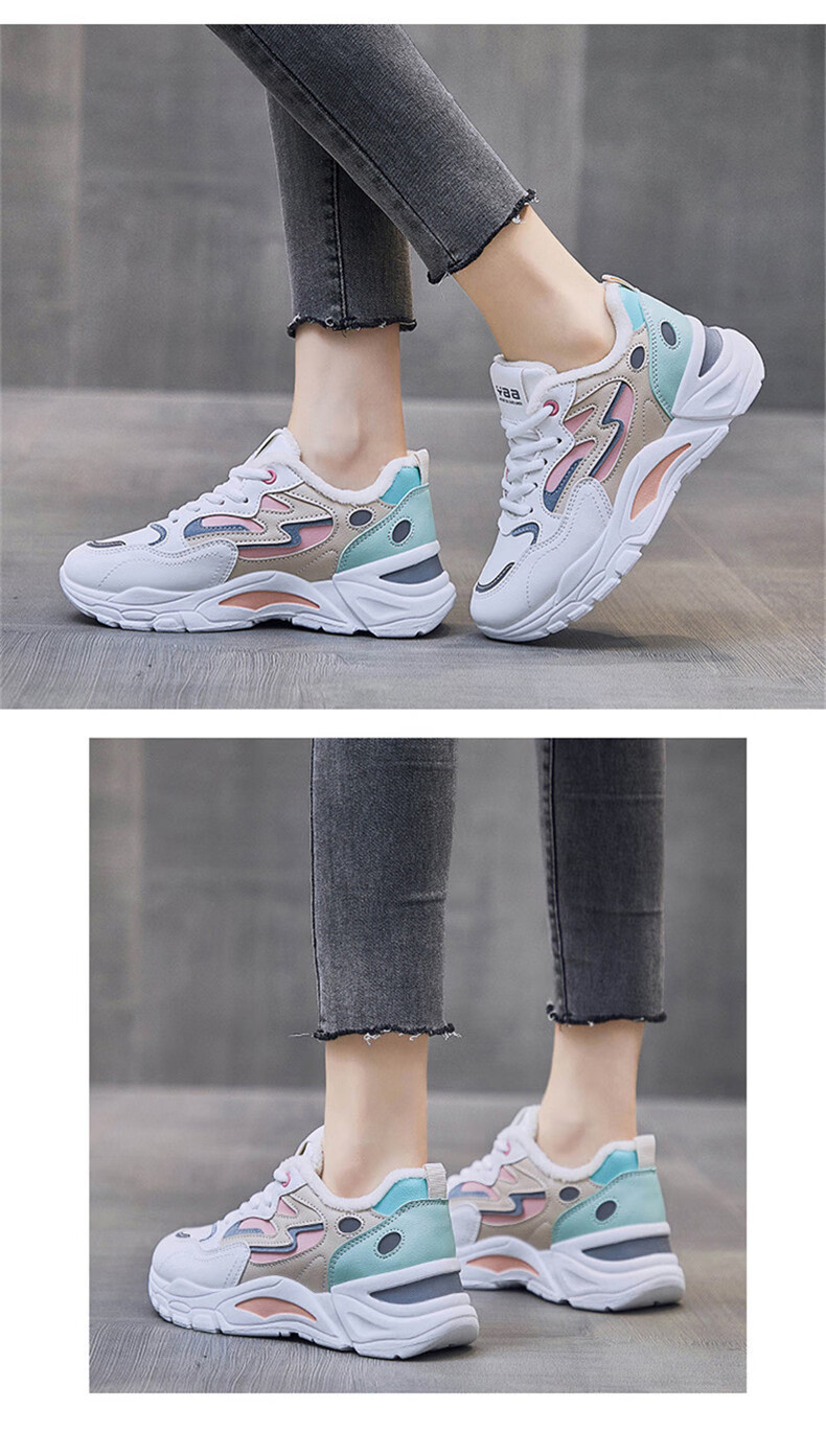 CARTELO Women's Dad Sneakers, Spring Casual White Shoes, Comfortable Sports Shoes, Running Shoes for Women, 0936 White, Size 35 23