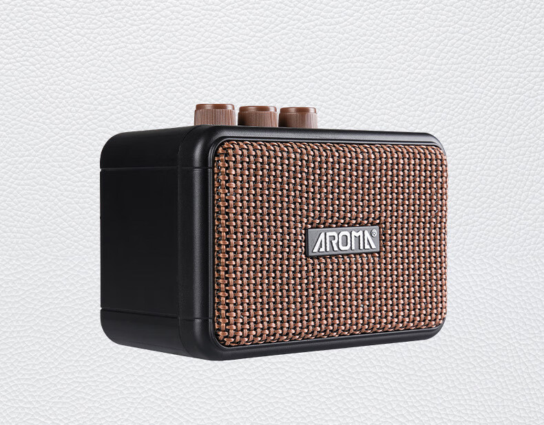 AROMA Electric Guitar Mini Speaker, Bluetooth Rechargeable Outdoor Portable Musical Instrument Smart Speaker AG-04 12