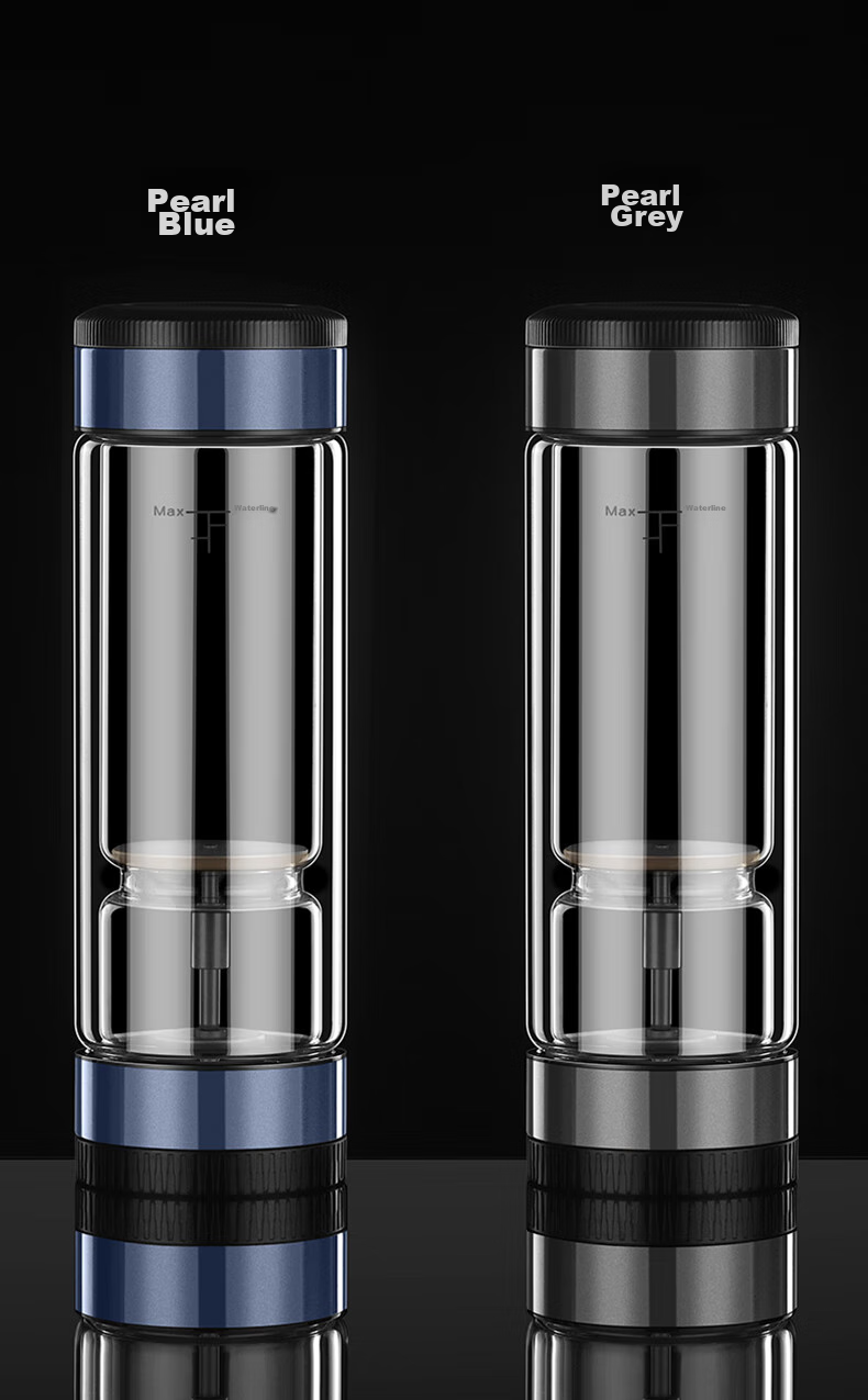 Chazhilian Tea Infuser Cup Premium Titanium Edition High-Quality Double-Layer Glass Cup with Filter for Men And Women, Portable Tea Mug, Mid-Autumn Festival Gift Water Bottle 9