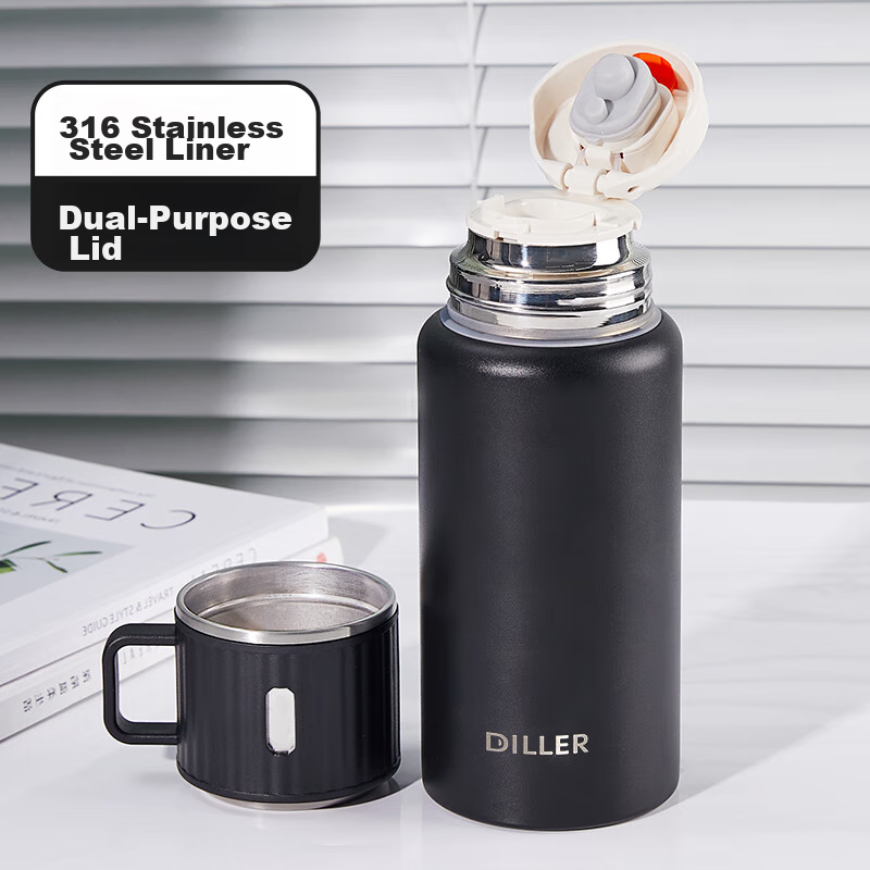CICA Insulated Mug for Women And Men, Large Capacity, Stylish Design, 316L Food-Grade Stainless Steel, Student Water Bottle, New 2026 Model