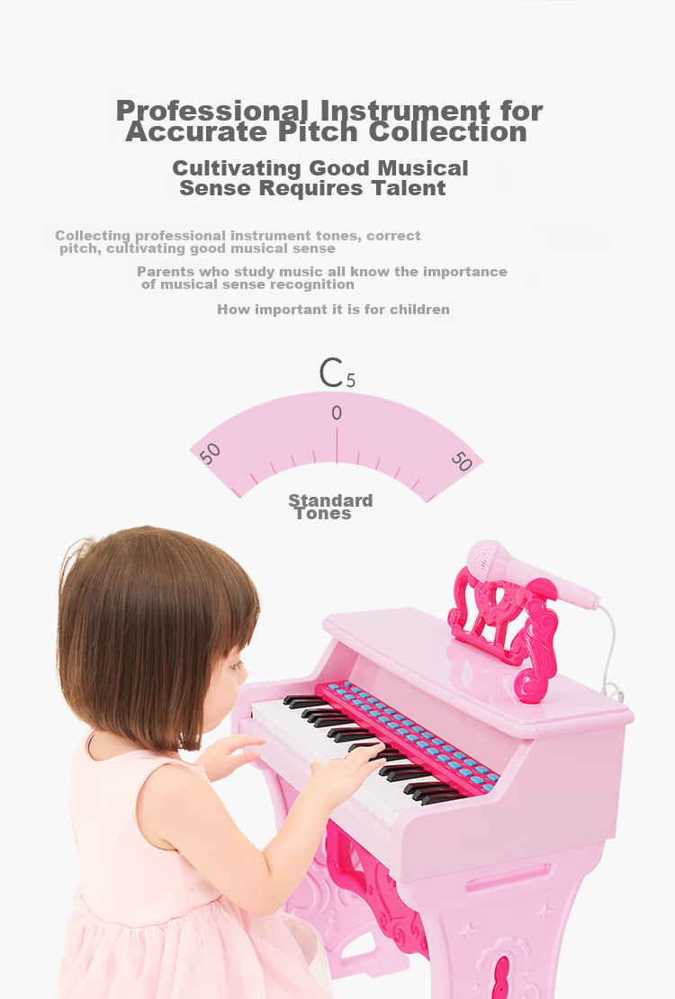QIAO WA BAO BEI Children's Small Piano Toy, Electronic Keyboard for Girls And Toddlers, Beginner's Instrument for Ages 1-2 Birthday Gift, Mid-Autumn Festival Present 9
