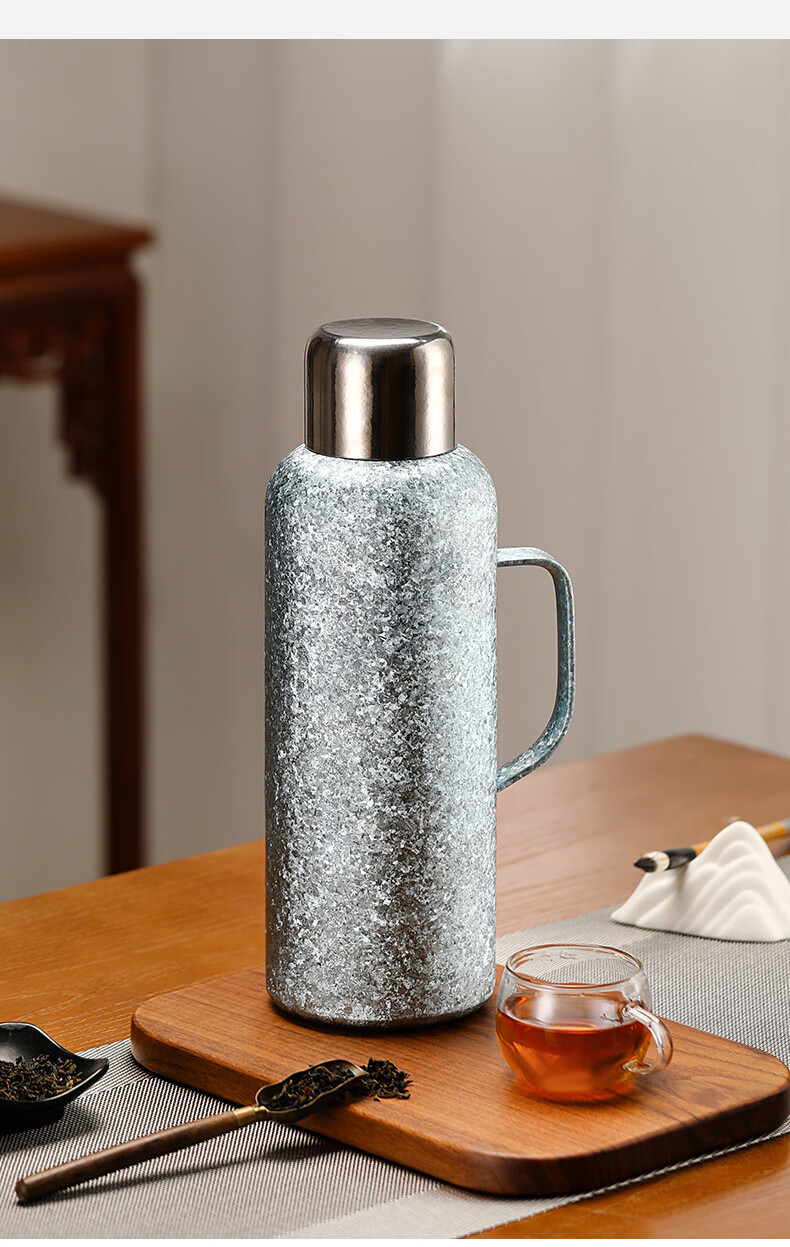 IMOGY Aimanger Pure Titanium Insulated Thermos Large Capacity High-End Tea Brewing Pot Portable Kettle for Home and Travel Hot Water Flask 12
