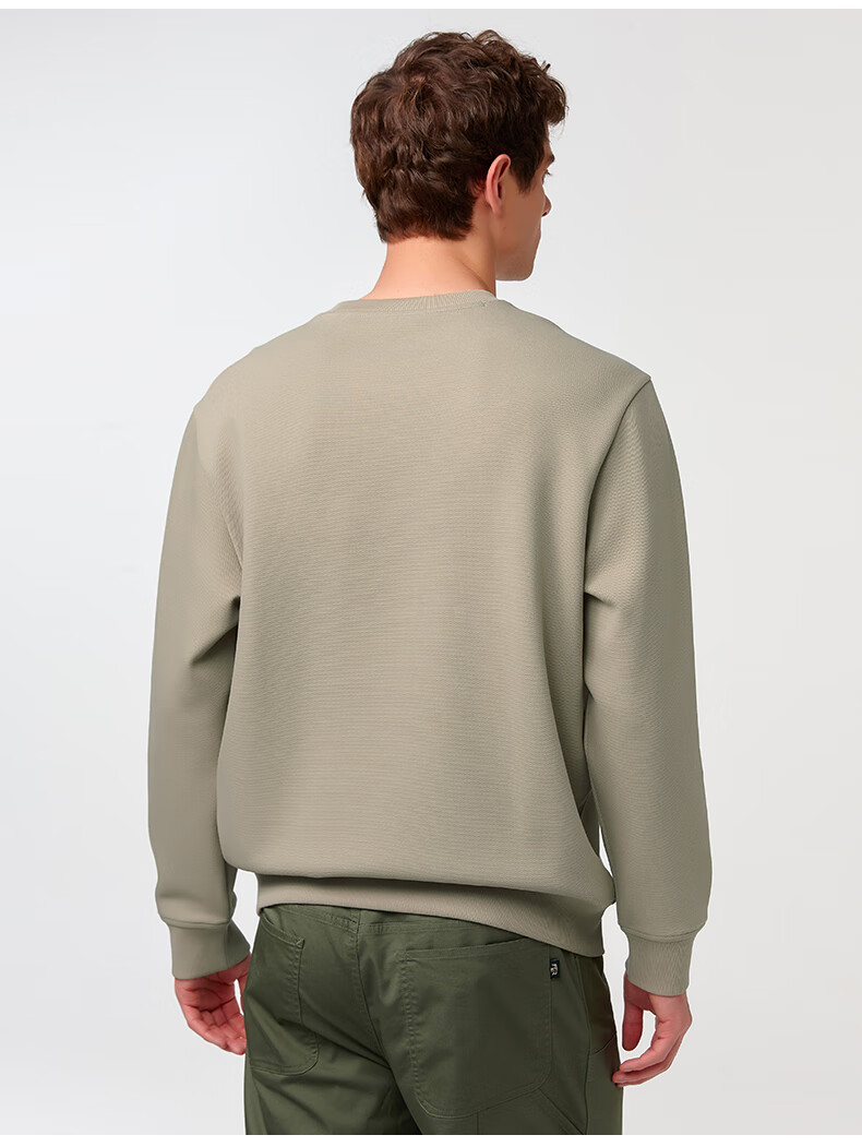 HAZZYS Men's Clothing, Long-Sleeve T-Shirt Casual Sweatshirt ABTZE0CAX68, Gray GE, 2XL (185/104A52) 14