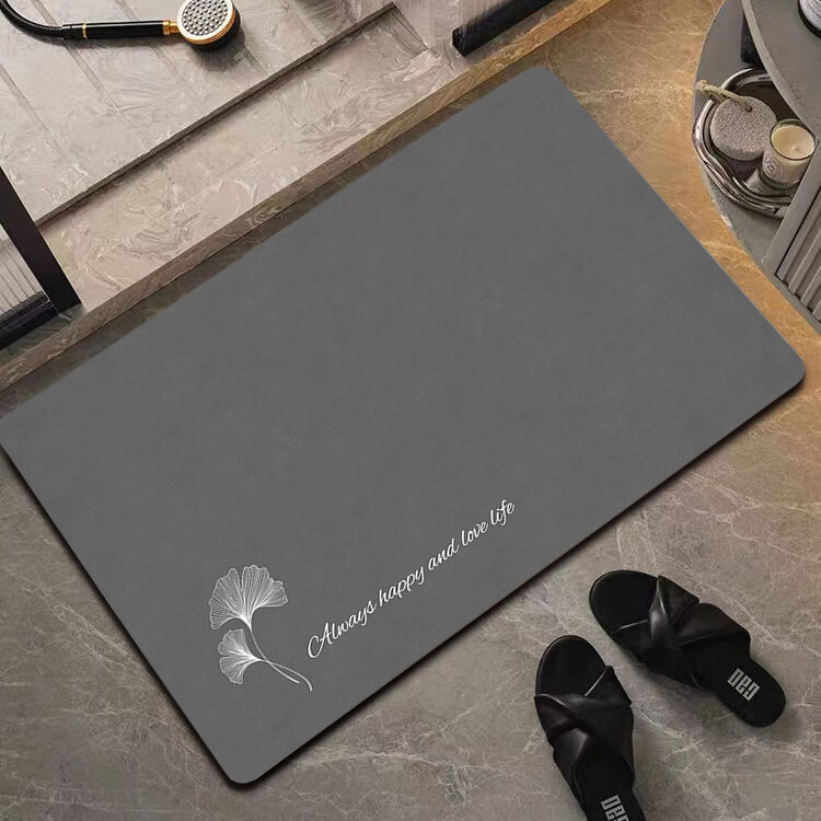 Ruien Bathroom Foot Mat, Absorbent Non-Slip Mat for Bathroom, Toilet, Washroom, Entrance, Quick-Drying Home Carpet 5