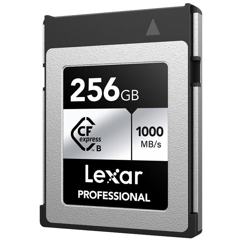 Lexar 256GB CFexpress Type B Memory Card, Read Speed 1750MB/s, Compatible with Fuji, Canon, Nikon, 8K Ultra HD Recording, CFexpress Card (SILVER)