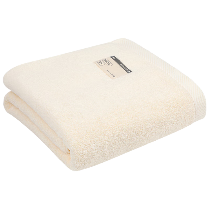 Grace 5A Antibacterial PRO Thick Pure Cotton Bath Towel for Men And Women, Extra Thick Shower Towel, Absorbent Quick-Drying Wrap Towel, Beige Sports Style