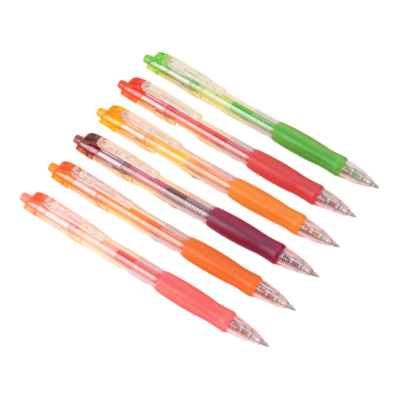 Deli [Best-Selling Product] Colorful Retractable Gel Pens, 6 Colors, 0.5mm Bullet Tip, Student Gel Pens, Writing Pens, Signature Pens, 6 Pens/Box SA501