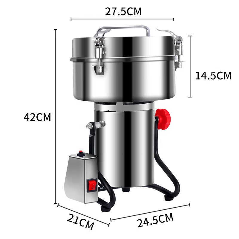 Baijie Chinese Herbal Medicine Grinder for Home Use, Powder Grinding Machine, Ultra-Fine Grinder, Commercial Crusher for Grains And Cereals, Model 4500A