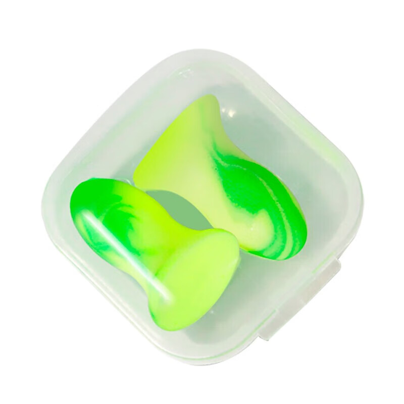 BWNK Soundproof Earplugs, Ultra-Strong Noise Reduction for Sleep, Snoring Prevention, Airplane Travel, Industrial Use, Unisex Professional Model, 4 Pieces (With 2 Storage Boxes)