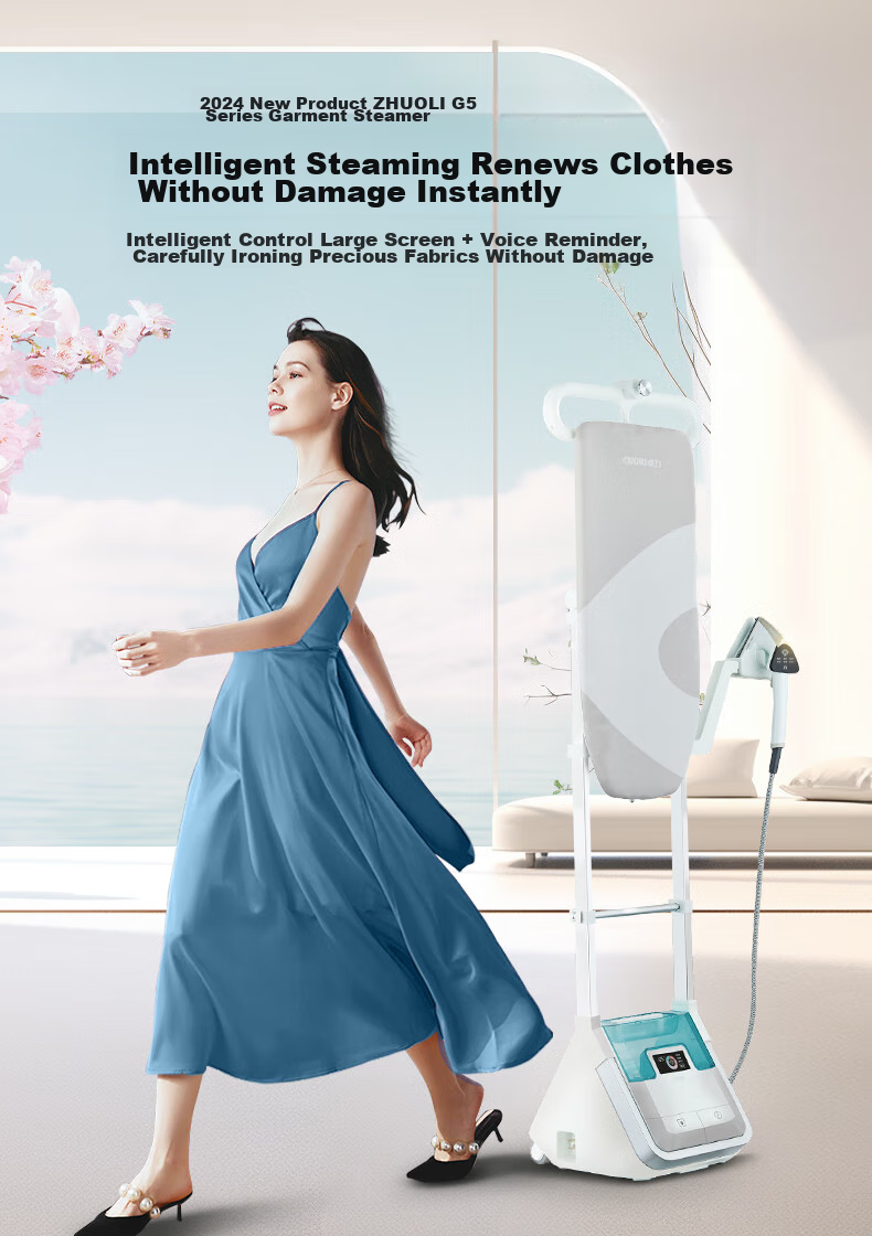 CuoRi High-End Upright Garment Steamer, 180g/min Dry Steam, 2.5L Water Tank [32nd Anniversary Edition], Home Garment Steamer, Dual Boiler, Pressure-Boosting Steam Iron G5Plus 5