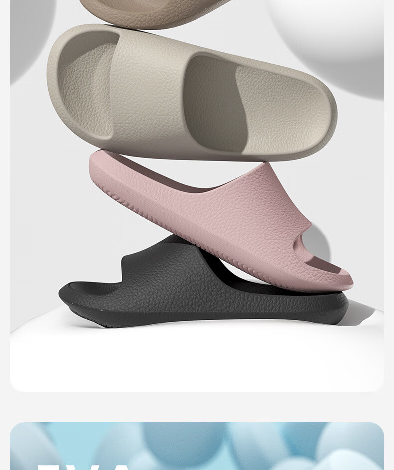 GUOLUOFEI Men's Lightweight Slippers, Spring And Summer New Style, Indoor Bathroom Shower Home Non-Slip Slippers for Women, Pink, Size 40-41 2