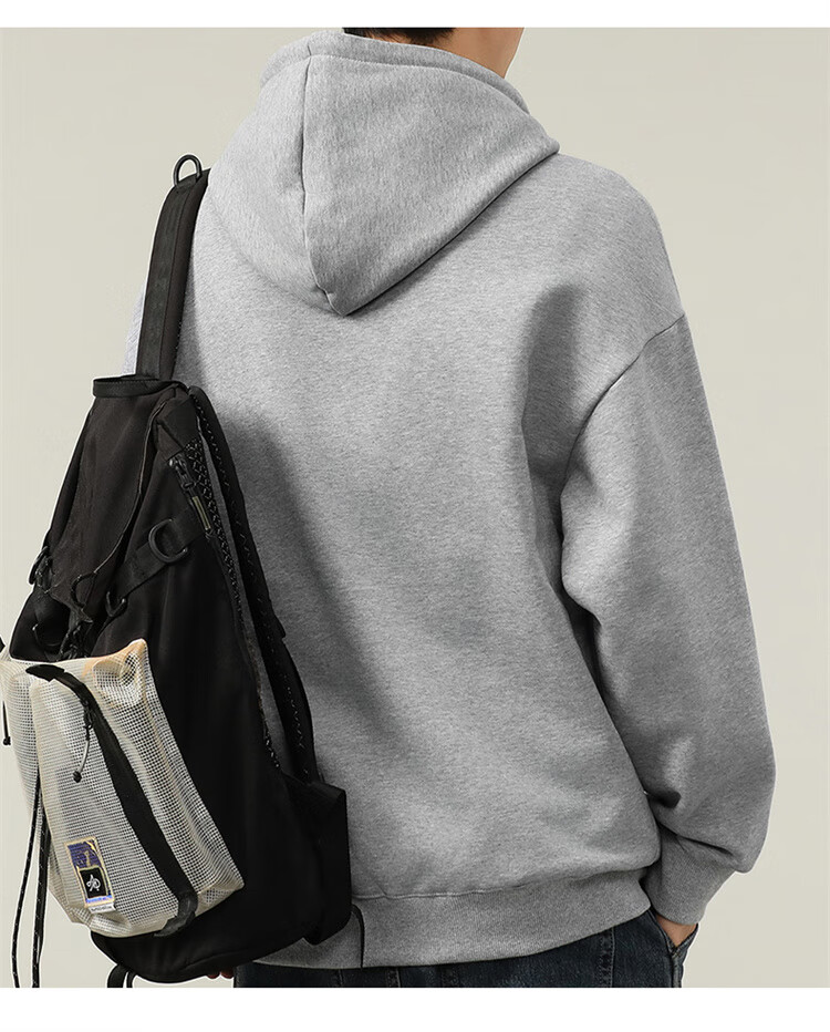 JEEP SPIRIT Men's Hooded Sweatshirt, Casual Loose Long-Sleeve T-Shirt for Spring, Base Layer for Men, Deep Blue, 2XL 25