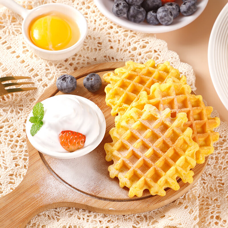 丹夫华夫饼原味540g蛋糕下午茶配点心零食健康独立装送长辈早餐面包茶