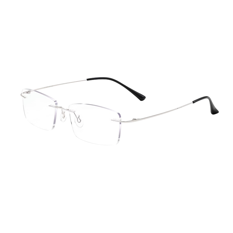 LESCA LUNETIER Imported Lenses, High-Definition Reading Glasses for Men, Bifocal Frameless Ultra-Light Glasses, Blue Light Blocking, High-End Brand for Me