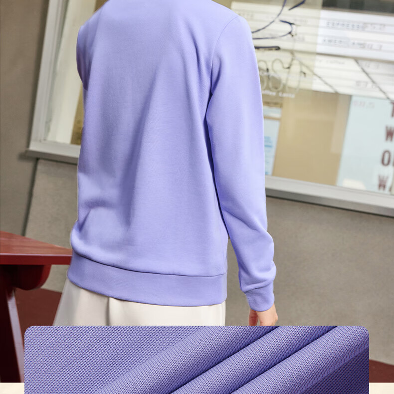 361° Women's Sweatshirt, Spring Fleece-Lined Jacket, Sports Casual Round Neck Long-Sleeve Pullover Top, 662344801D-2 6