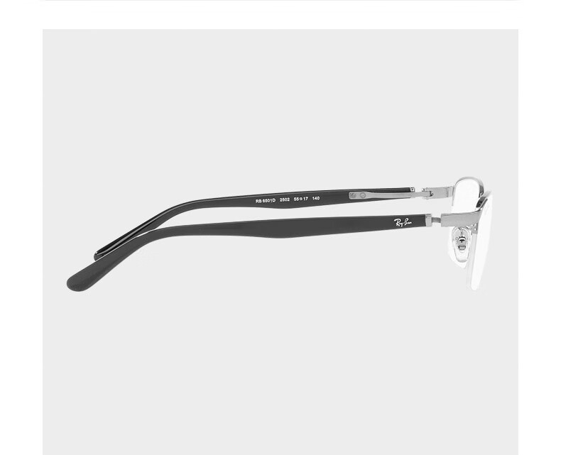 RayBan Optical Frame Rectangular Style for Men And Women, Myopia Glasses Frame 0RX6501D 2503 Matte Black Frame Size 55 Gift 3