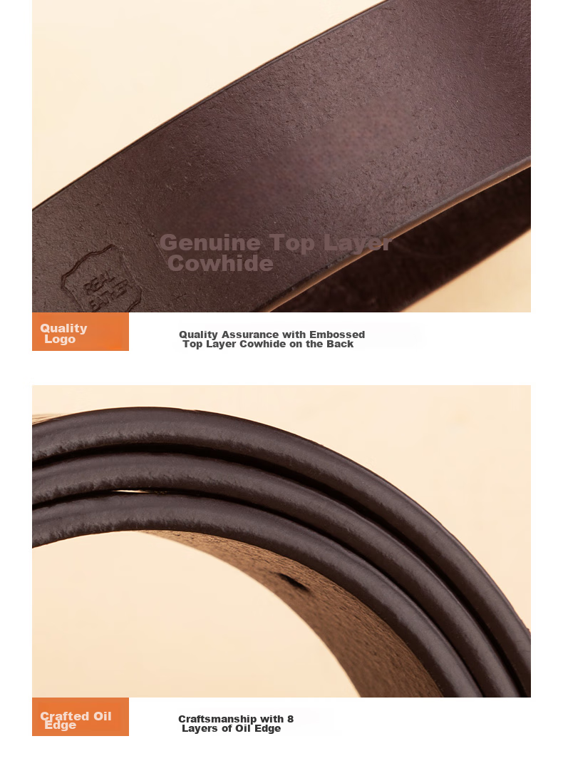 Cattlesboss Women's Leather Belt, Vintage Carved Buckle, Versatile Waistband, 5333 Dark Brown, 105cm 15