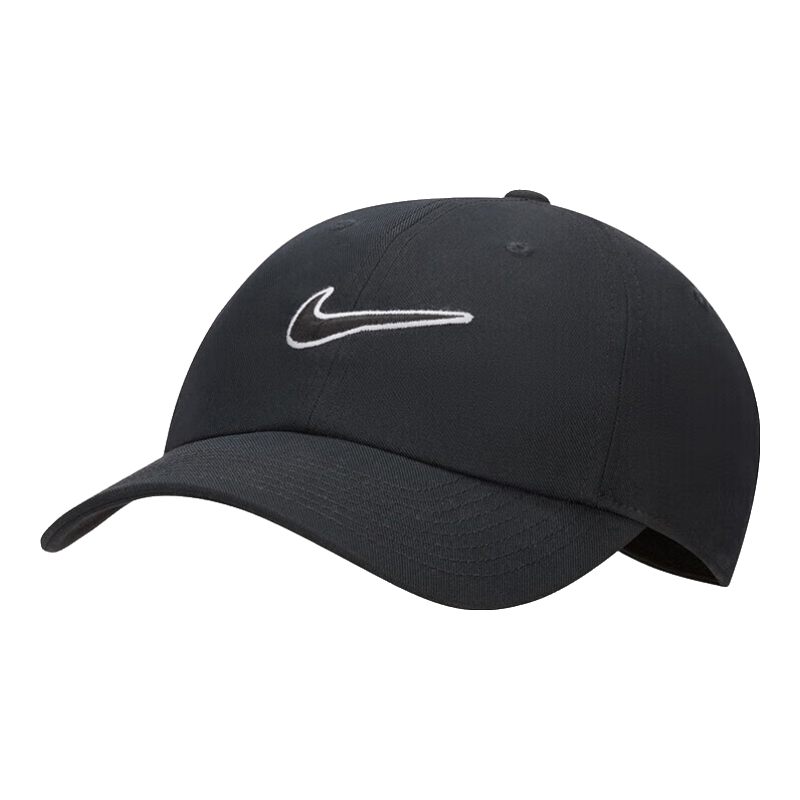 NIKE Sports Accessories, Unisex Sun Hat, Baseball Cap, CLUB CAP Hat, FB5369-010, Black, M/L