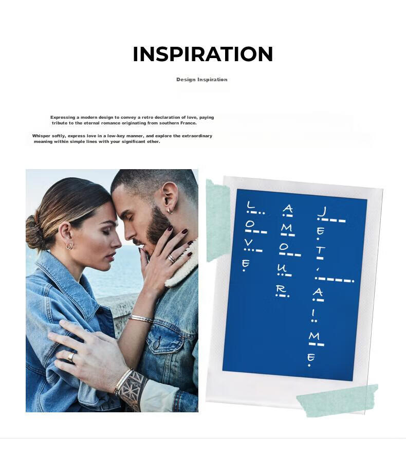 APM Monaco [Zhou Yiran's Style] LOVE Morse Code Ring, Couple Rings, Gift for Girlfriend Or Boyfriend, Birthday Present 3