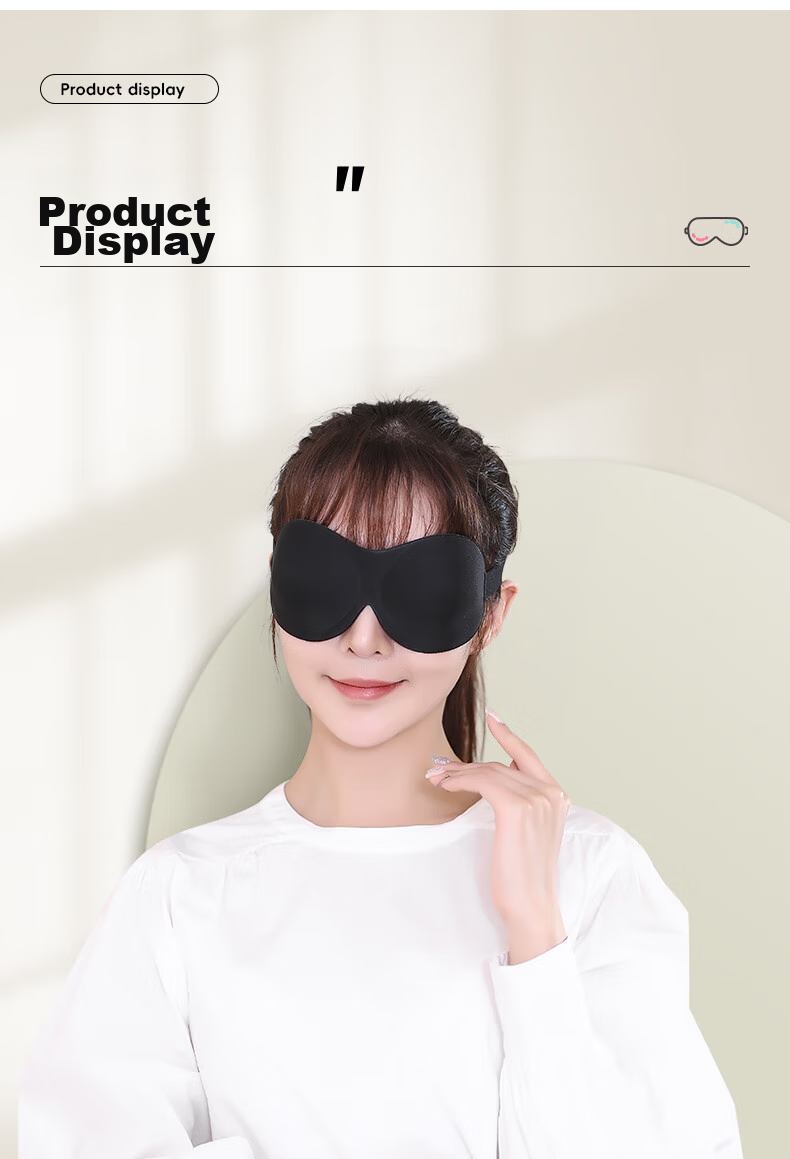 40,000 KM 3D Sleep Mask Light Blocking Eye Mask for Adults Men Women Nap Rest 12