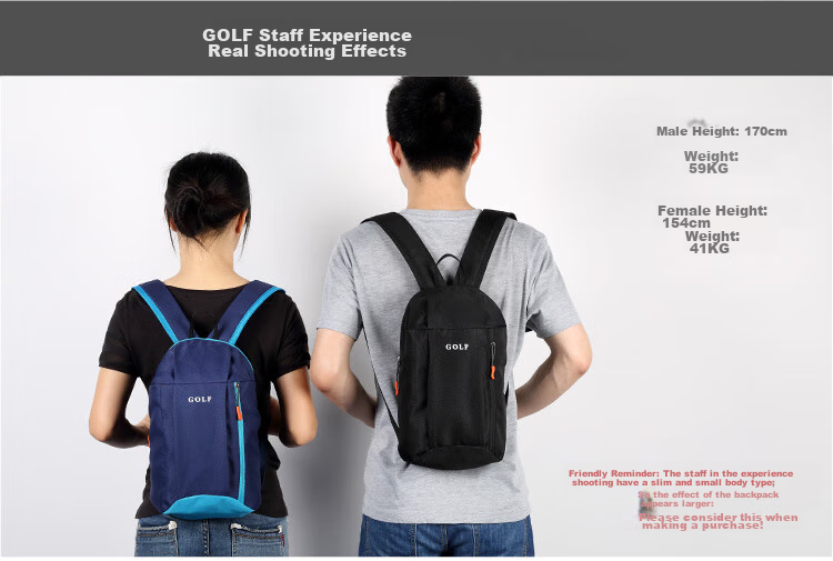 GOLF Men's Backpack, Casual Travel Mini Backpack, Lightweight Small Schoolbag, 5I032885J, Black 6
