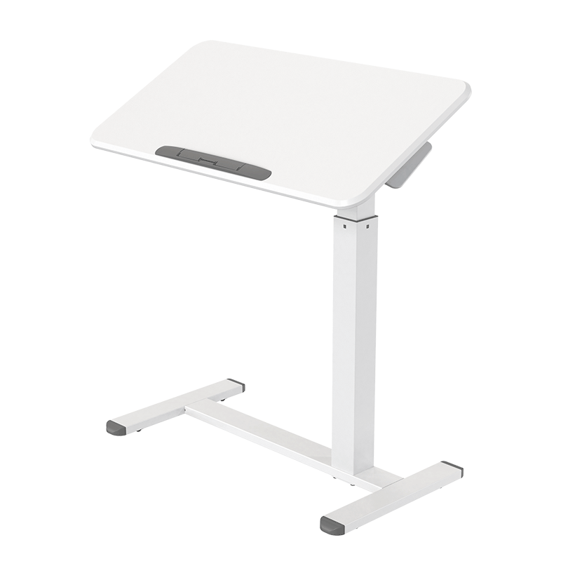 JOYSEEKER Mobile Adjustable Height Flip Bedside Table, Home Living Room Sofa Side Table, Laptop Desk, Standing Workstatio