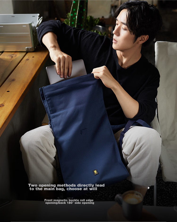 LEVEL8 Large Capacity Backpack Dual Shoulder Bag Unisex Functional Backpack LA-1736-02T00 4