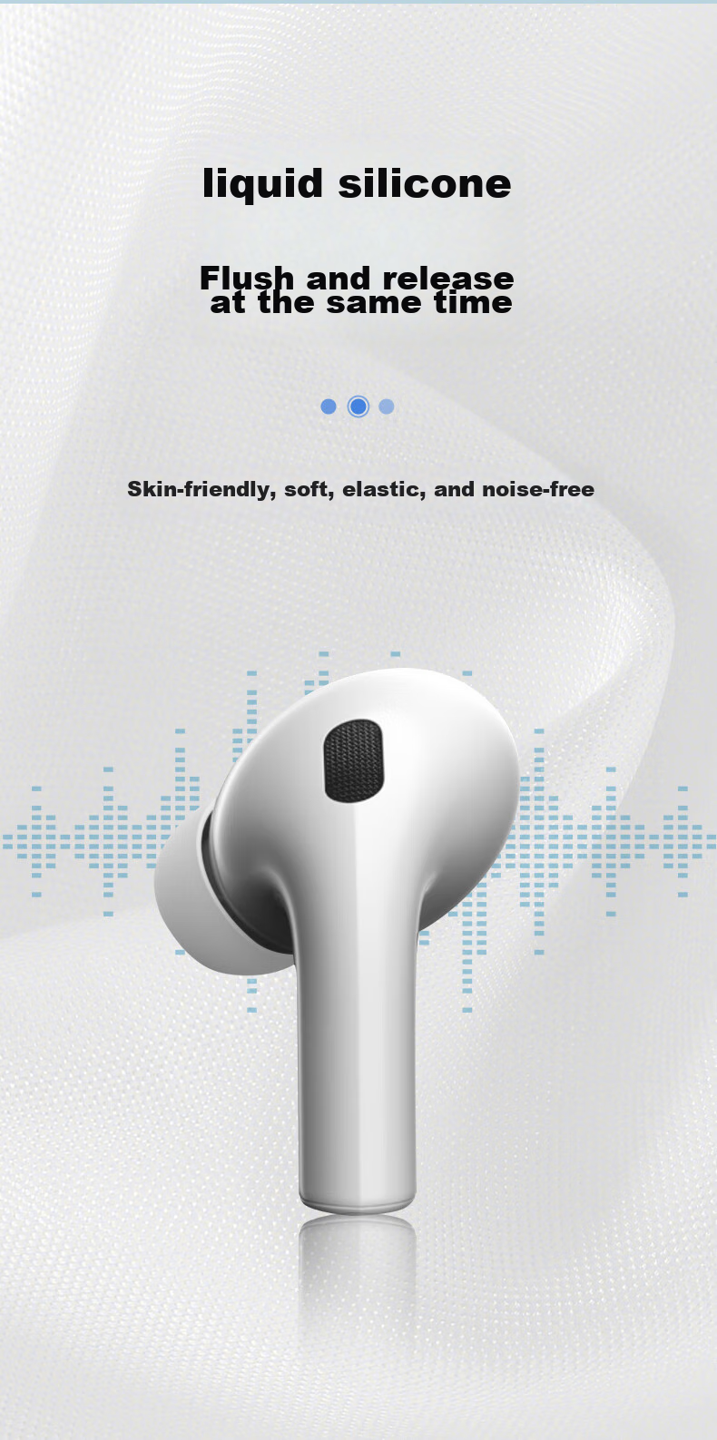 Masentek Earphone Ear Tips And Earbuds, Compatible with Edifier Lolli Pro2 Bluetooth Ear Soft Silicone Replacement Accessories for In-Ear Headphones LolliPodsPro/GM3/GT4, White 8