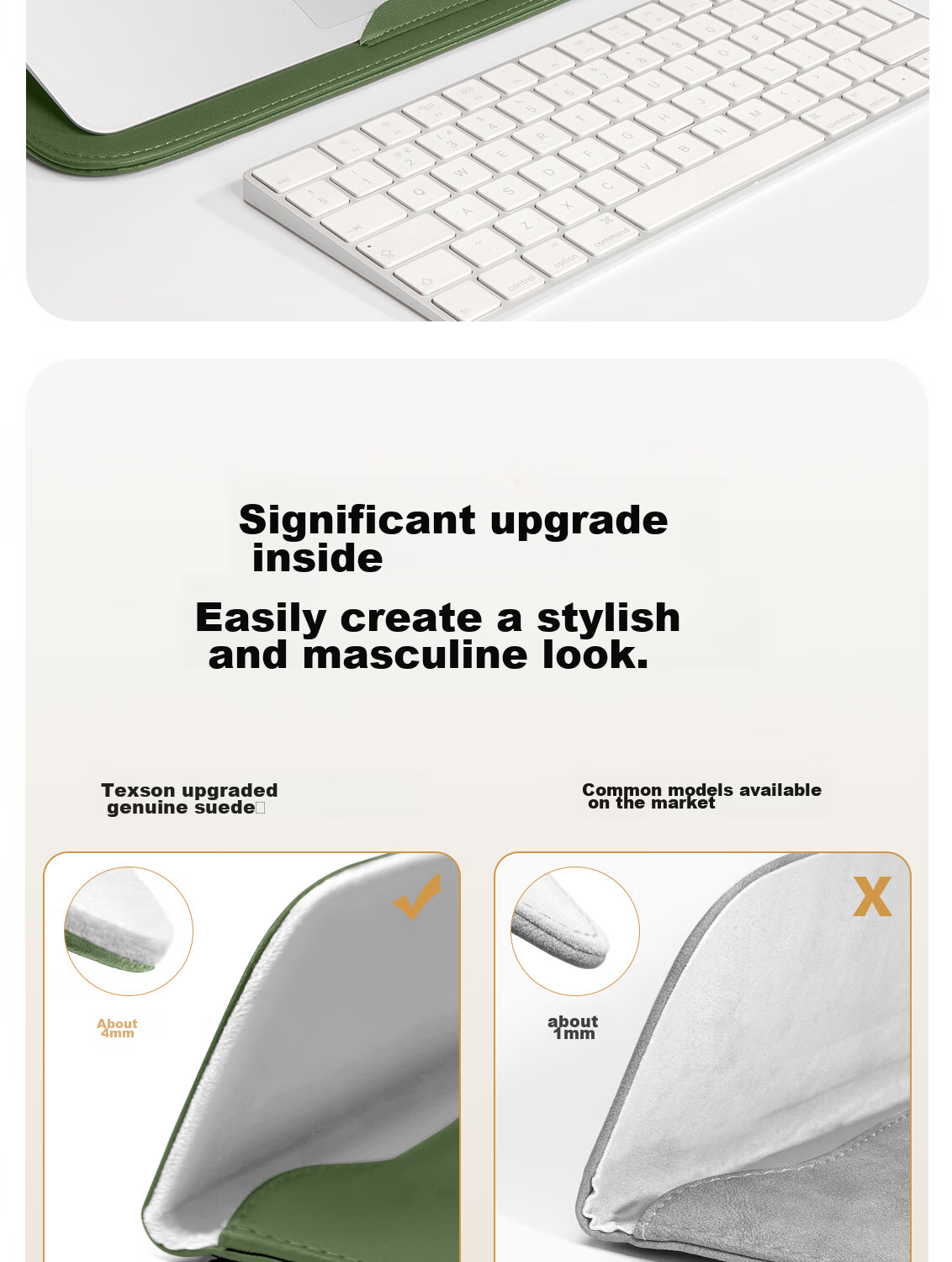 Taikesen Laptop Sleeve Compatible with Apple MacBook 15-Inch, Lenovo, Huawei Laptops, Protective Cover for Men And Wome 5