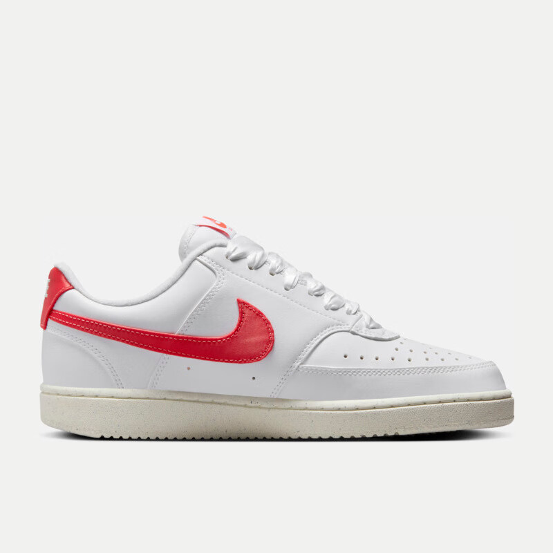 NIKE Women's Casual Shoes W NIKE COURT VISION LO NN Sneakers HV5246-100 White And Red, Size 38 3