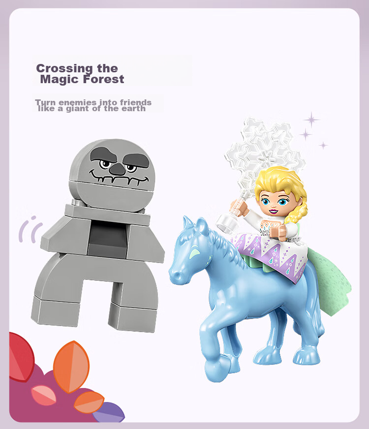 LEGO Building Blocks, 10418 Elsa's Forest Adventure, Toy for Boys And Girls, Children's Birthday Gift, Large Bricks 8