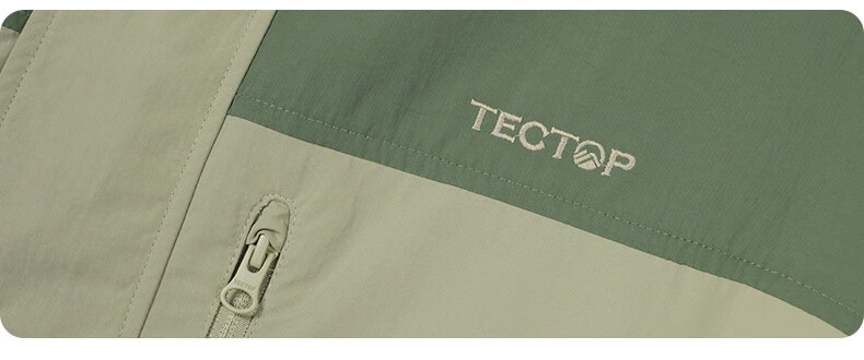 TECTOP Windproof Outdoor Hiking Jacket, Casual Outerwear, 2412205WT, Olive Green/ebony Gray, Size S 4