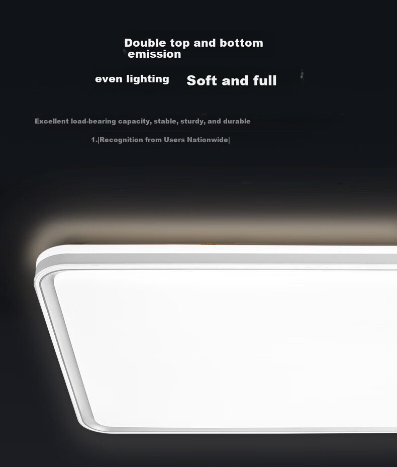 Midea LED Ceiling Light for Living Room, Dining Room And Bedroom, Tri-Color Eye Protection Lighting Fixture, 140W Flowing Gold N1, Installation Included 7