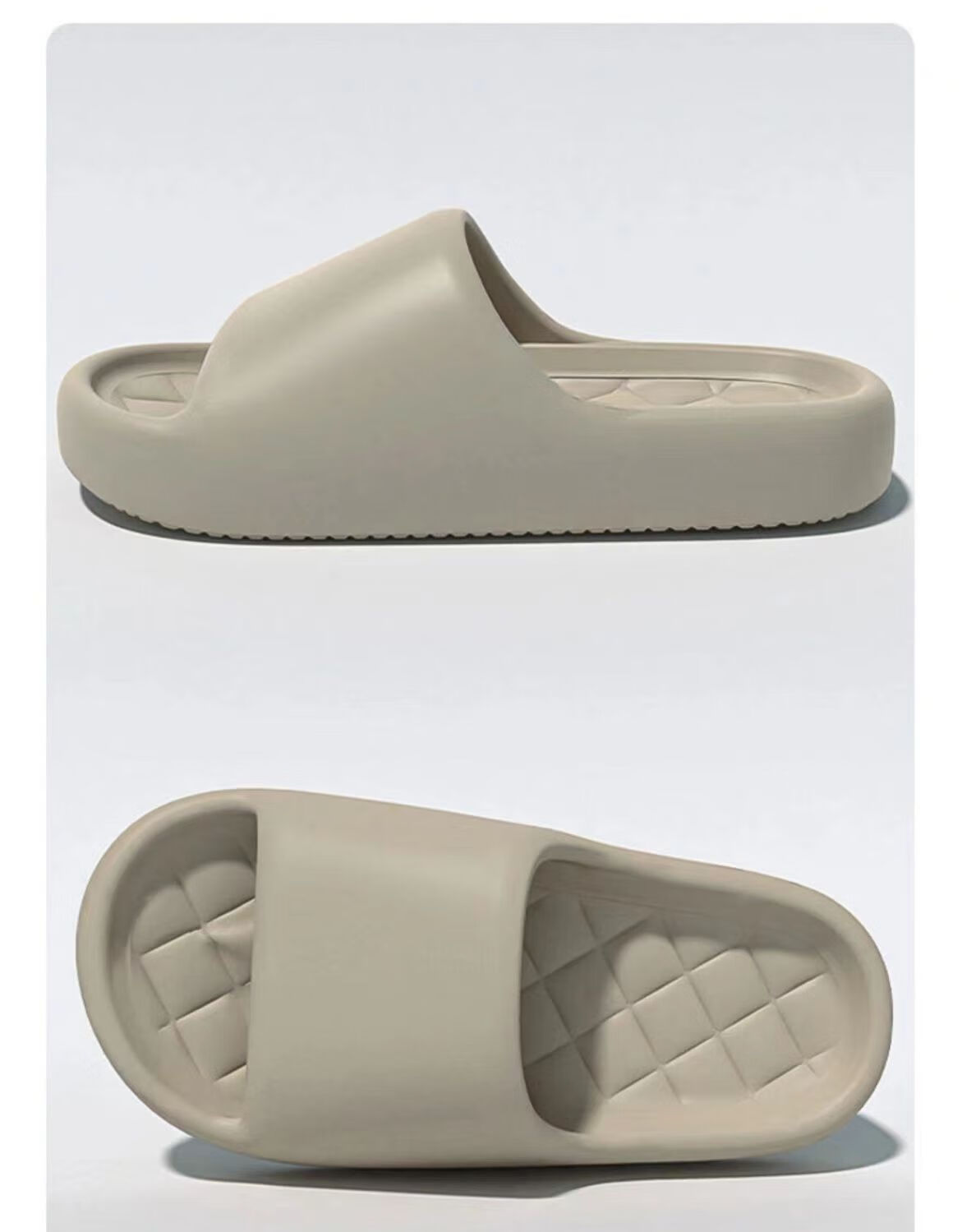 IQGD Slippers for Men And Women, Casual Simple Home Outdoor Indoor Bathroom Shower Sandals, Brown, Size 42-43 11