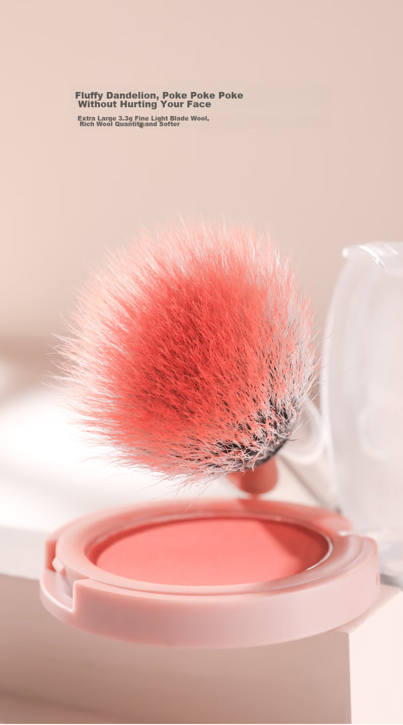 Goood 8501 Extra-Large Wool Blush Brush, Color Brush, Makeup Brush, Highlighter Brush, Powder Brush (Professional Single Brush for Beginners, Makeup Tool with Protective Sleeve) 2