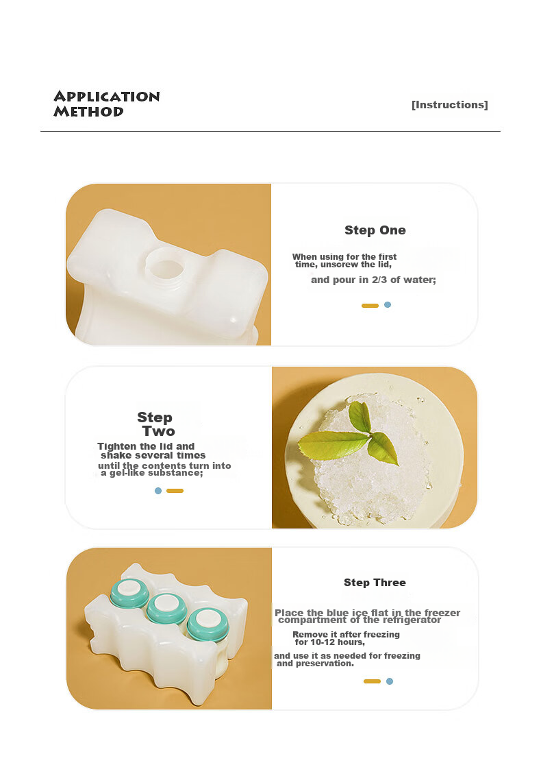 Xiaoyaxiang Blue Ice Mother's Milk Storage Cooler Ice Pack Ice Box Reusable Ice Box, 2-Pack, for Storing Breast Milk, Blue Ice 9