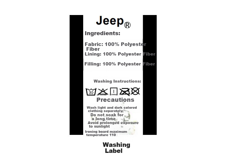 JEEP Men's Jacket, Spring And Autumn Casual Loose Windbreaker Workwear Clothing, Black Padded, 2XL 8
