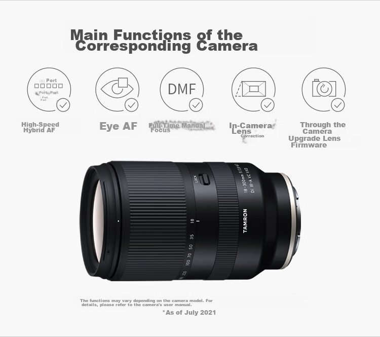 Tamron B061S 18-300mm F/3.5-6.3 Di III-A VC VXD Image Stabilization Telephoto Zoom Lens for Mirrorless Cameras (Sony APS-C E-Mount) 13