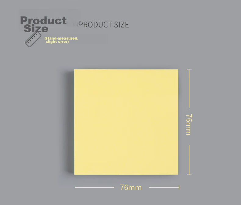 Dile Gradient Transparent Pearl Pull-Out Sticky Notes Strong Adhesive Memo Pads for Students Office Supplies Labels 126 Sheets/Roll BF01-081 Anxiety-Free Single Pack 11