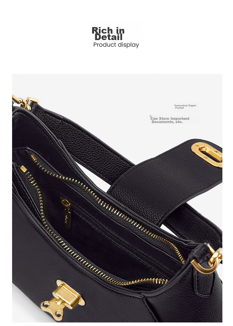 JONBAG New Moon Bag, Single Shoulder Underarm Crossbody Bag, High-End Niche Design, Versatile for Commuting, Perfect Gift for Girlfriend on May 20th 21