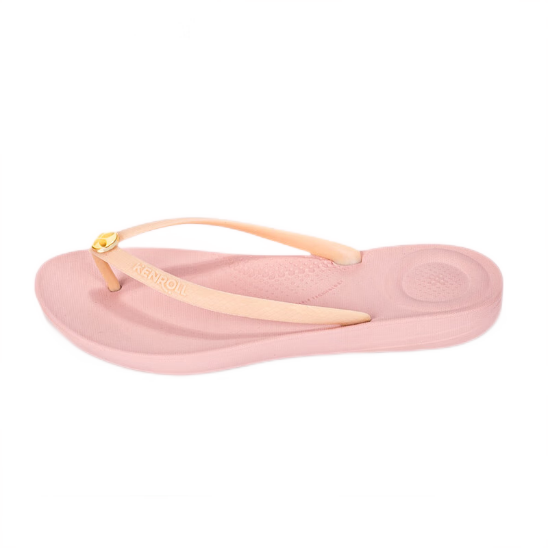 KENROLL Unisex Non-Slip Slippers, Fashionable Lightweight Outdoor And Indoor Trendy Flip-Flops, Flesh Pink, Size 35-36 (230mm)
