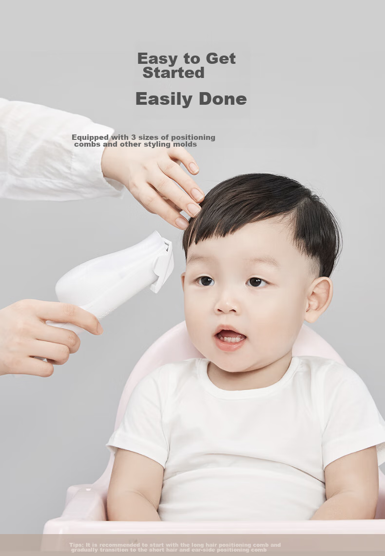 Rushan Xiaobai Pearl Baby Hair Clipper Ultra-Quiet Automatic Hair Suction Electric Trimmer for Infant Haircut 8