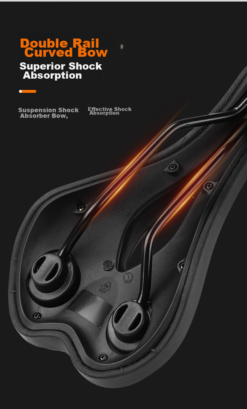 WestBiking Bicycle Seat, Road Bike Soft Seat, Thickened Shock-Absorbing, Hollow Breathable, Cycling Accessory 8