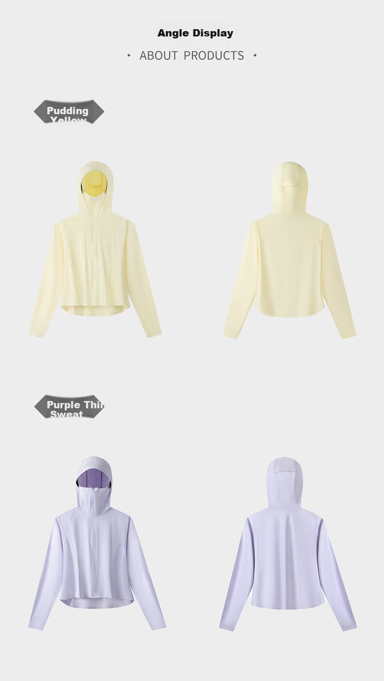 361° Women's Sunscreen Jacket Spring Summer UPF150+ UV Protection Sports Coat Cooling Antibacterial Cape 662624603-4 34