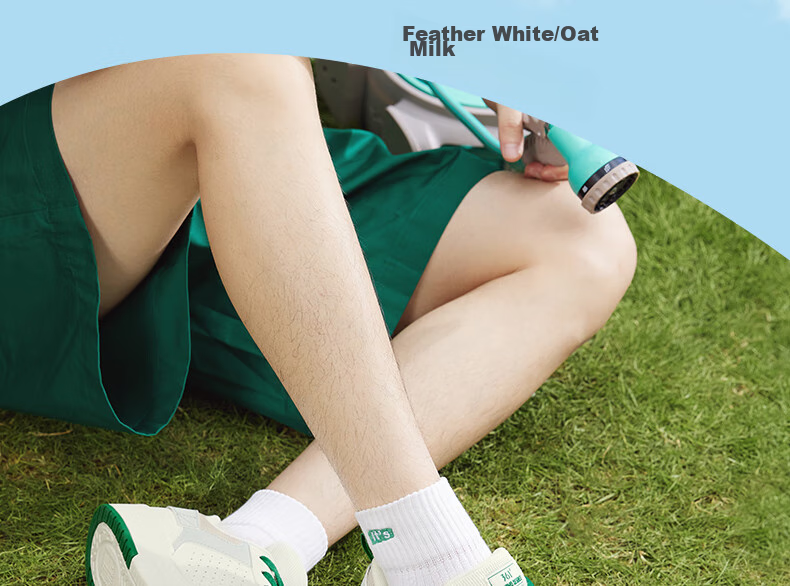 361° Men's Sports Shoes, Spring And Summer Retro Versatile Thick-Soled Warm White Casual Sneakers, Model 672136611-10 44