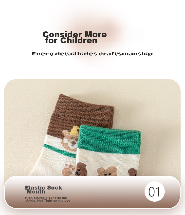 MiiOW Children's Socks for Boys [Odor-Resistant And Sweat-Absorbing + Summer Thin] Mid-Calf Socks for Baby Boys Casual Cotton Socks 15