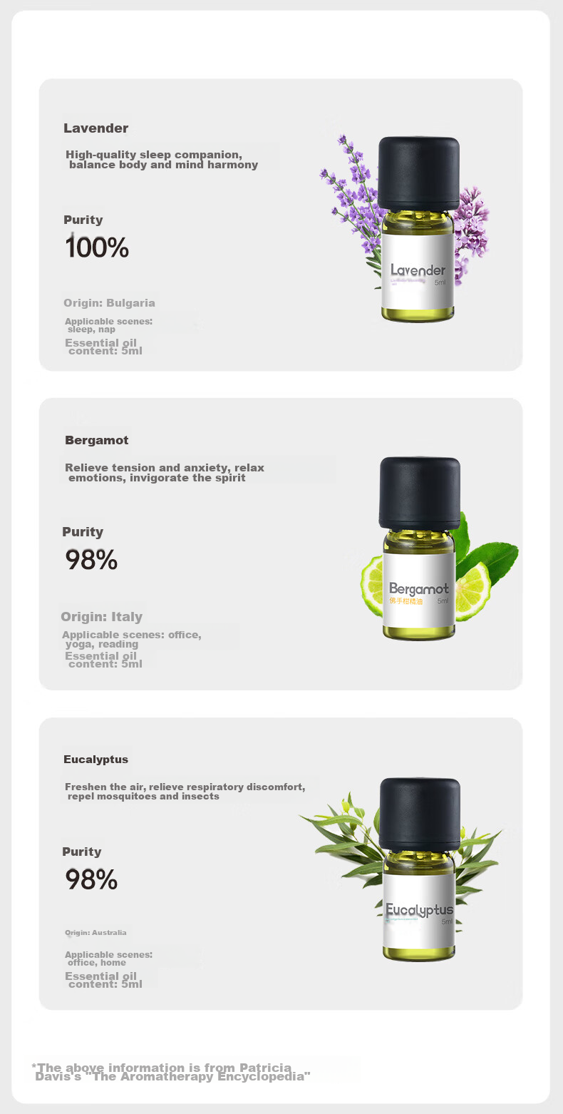 Asakusa Aromatherapy Lamp Humidifier Essential Oil Diffuser for Home Bedroom Scented Oil Gift 10