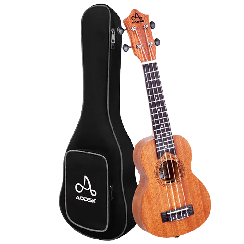 AODSK AUC-P08 Ukulele for Beginners, 23-Inch Sapele Wood Small Guitar