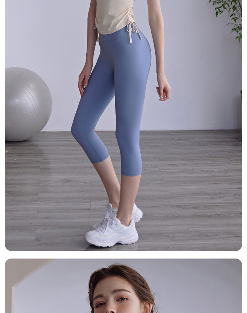 XUEXIMAN Yoga Top Short Sleeve Women's High Elasticity Pleated Slimming Pilates Sports Quick-Dry T-Shirt Fitness Wear Summer 10