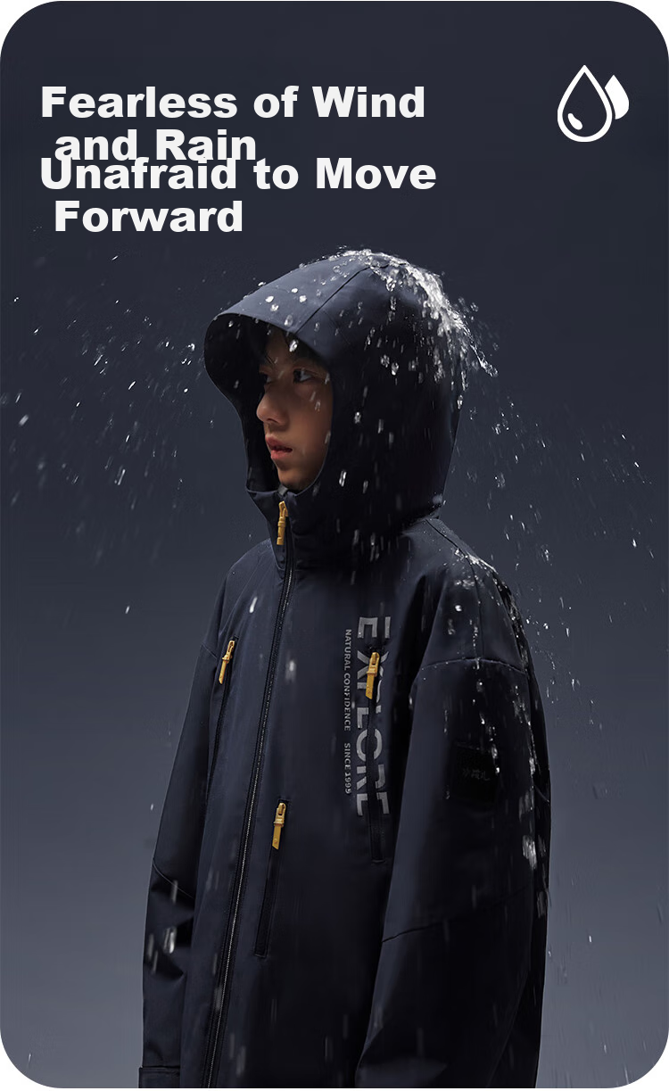 SOUHAIT Children's Clothing Boys Girls Jacket Autumn New Style Kids Triple Protection Thin Windbreaker Outerwear Navy Blue 170 5